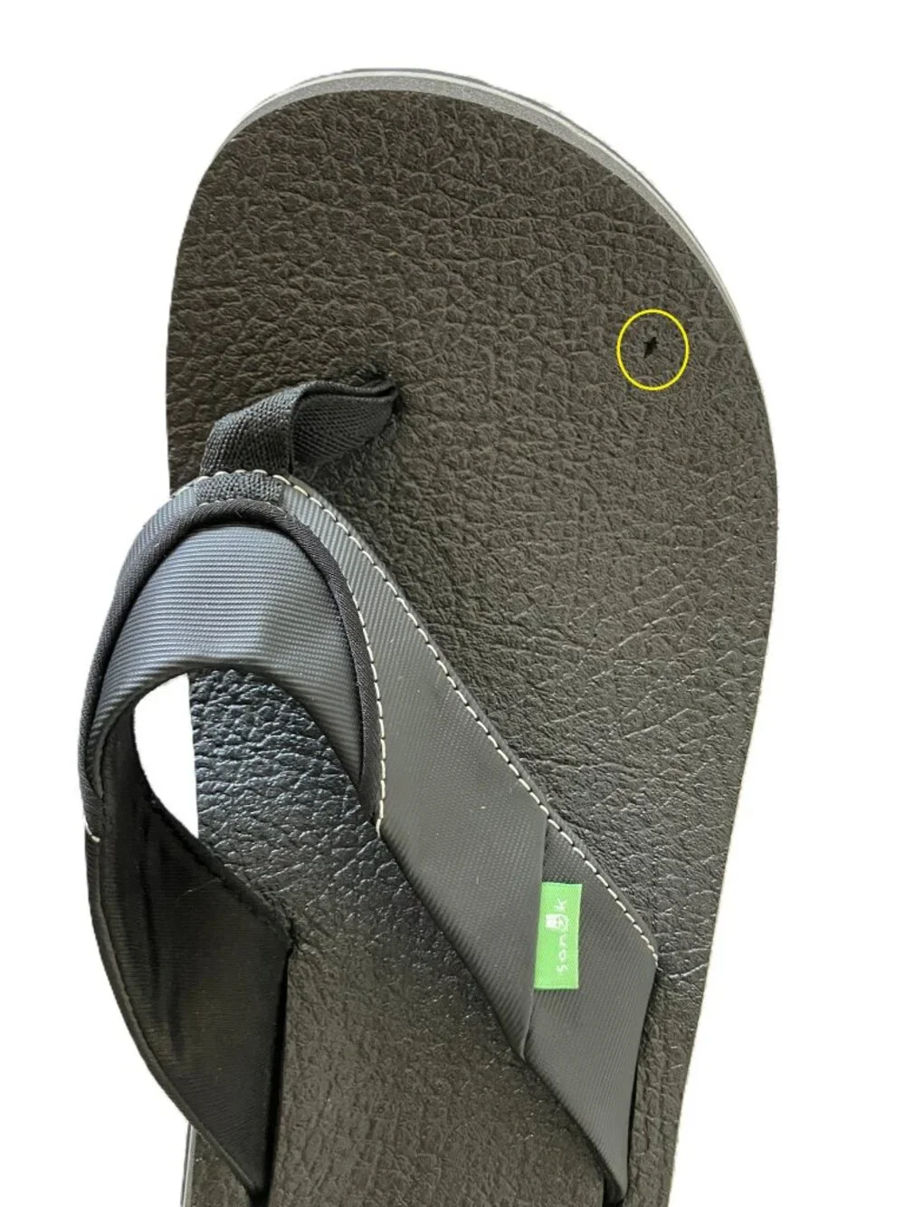 Sanuk Beer Cozy 2 Men’s Size 13 Flip Flops Sandals - Black